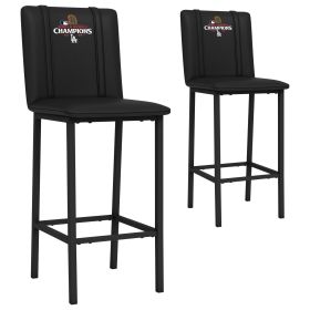 Bar Stool 500 with Los Angeles Dodgers 2024 Championship Logo Set of 2