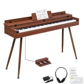 [Do Not Sell on Amazon]Glarry GDP-205 88 Key Standard Full Size Weighted Keyboards Digital Piano with Metal Stand, Audio and MIDI Bluetooth