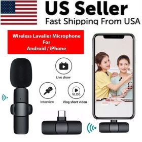 Lavalier Microphone Wireless Audio Video Recording Mini Mic For Android/iPhone (Type: For iPhone)